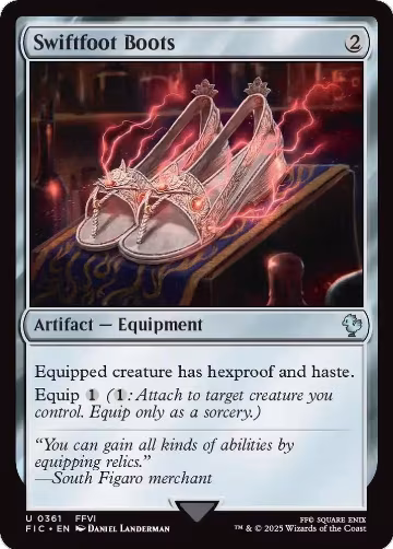 Swiftfoot Boots (Surge Foil) (361), Commander: FINAL FANTASY — Magic card price