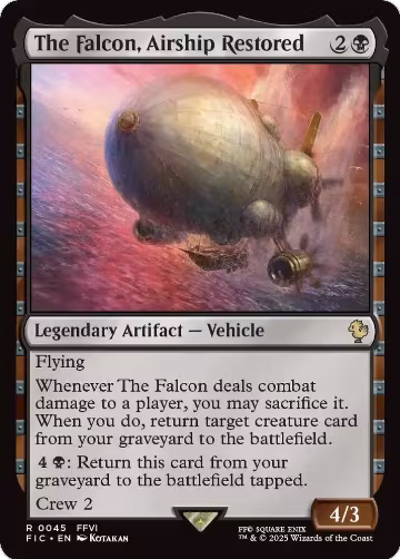 The Falcon, Airship Restored (Surge Foil) (45), Commander: FINAL FANTASY — Magic card price