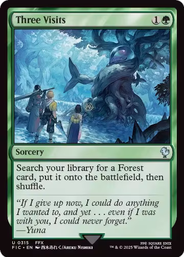 Three Visits (Surge Foil) (315), Commander: FINAL FANTASY — Magic card price