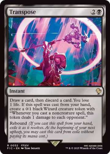 Transpose (Surge Foil) (52), Commander: FINAL FANTASY — Magic card price