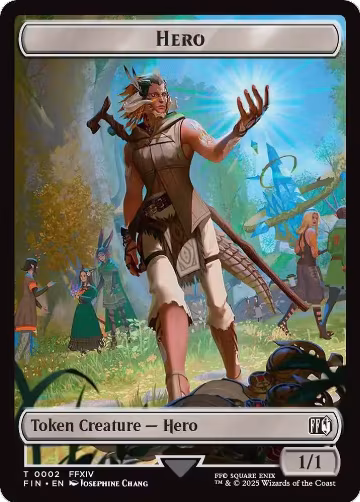 Hero (0002) // Knight Double-Sided Token (2 // 10), FINAL FANTASY — Magic card price