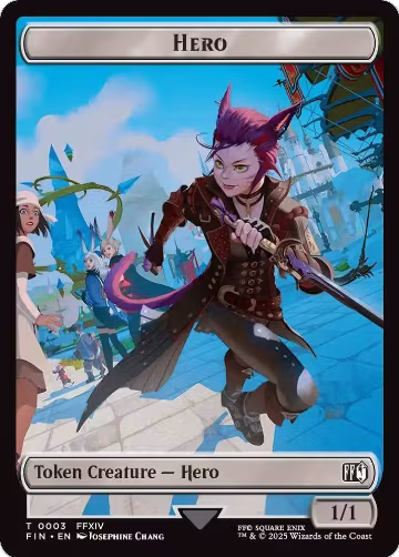 Hero (0003) // Copy (0001) Double-Sided Token (3 // 1), FINAL FANTASY — Magic card price