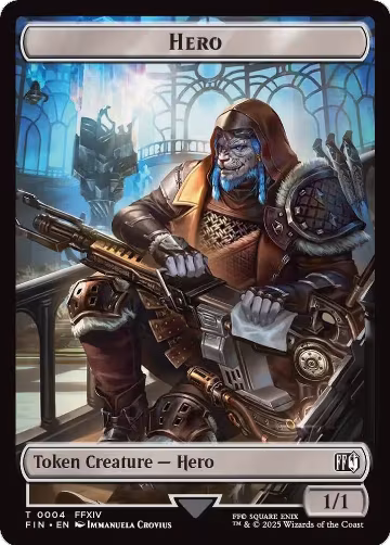 Hero (0004) // Food Double-Sided Token (4 // 22), FINAL FANTASY — Magic card price