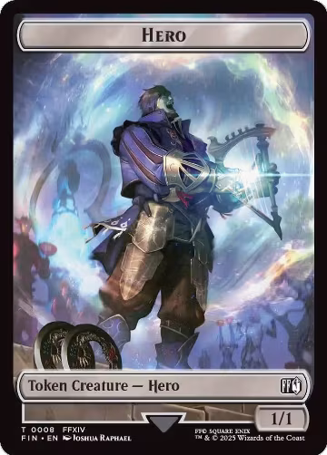 Hero (0008) // Treasure (0023) Double-Sided Token (8 // 23), FINAL FANTASY — Magic card price