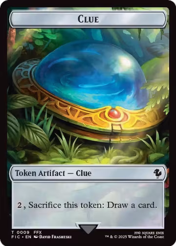 Clue // Treasure Double-Sided Token (Surge Foil) (9 // 36), Commander: FINAL FANTASY — Magic card price