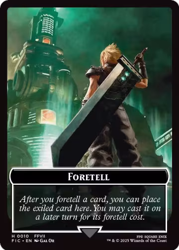 Foretell // Treasure Double-Sided Token (Surge Foil) (10 // 36), Commander: FINAL FANTASY — Magic card price