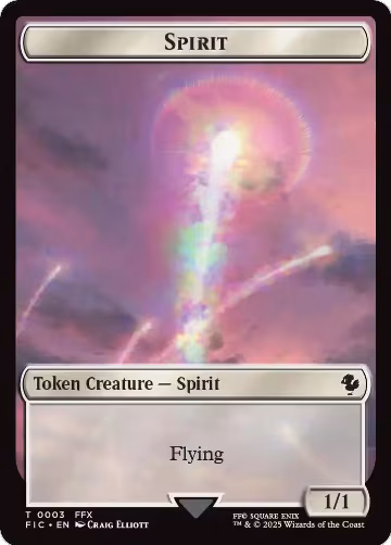 Spirit // Hero (0003) Double-Sided Token (3 // 3), Commander: FINAL FANTASY — Magic card price