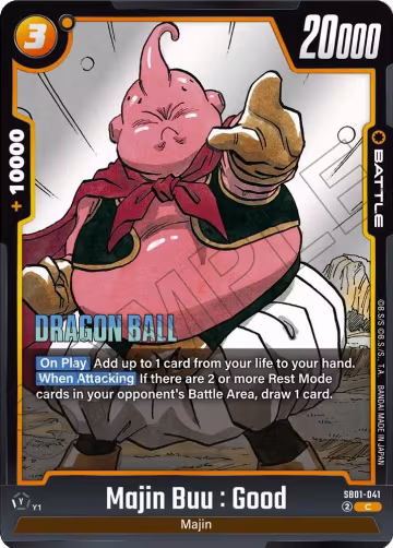 Majin Buu : Good - SB01-041 (SB01-041), Manga Booster 01 — DB Fusion card price