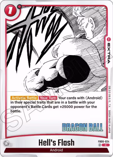 Hell's Flash (FB06-24), Manga Booster 01 — DB Fusion card price
