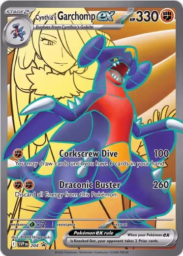 Cynthia's Garchomp ex (204), Scarlet & Violet Promo Cards — Pokémon card price