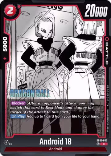 Android 18 - SB01-005 (SB01-005), Manga Booster 01 — DB Fusion card price