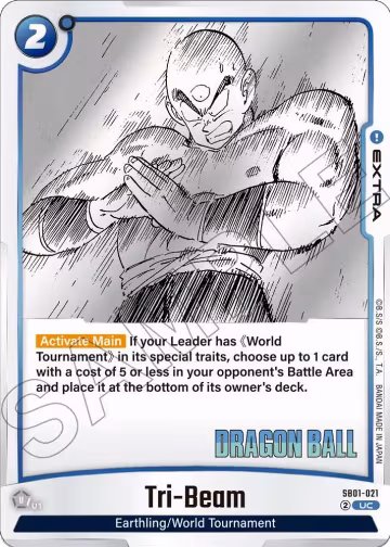 Tri-Beam (SB01-021), Manga Booster 01 — DB Fusion card price