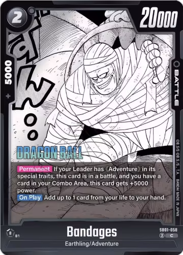 Bandages (SB01-058), Manga Booster 01 — DB Fusion card price