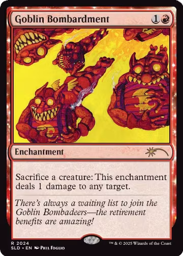 Goblin Bombardment (2024) (2024), Secret Lair Drop Series — Magic card price