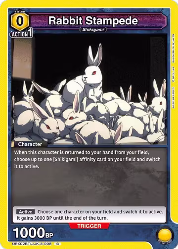 Rabbit Stampede (UEX02BT/JJK-3-008), UEX02BT: Jujutsu Kaisen Vol.2 — Union Arena card price