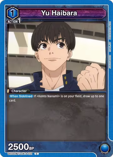 Yu Haibara (021) (UEX02BT/JJK-3-021), UEX02BT: Jujutsu Kaisen Vol.2 — Union Arena card price