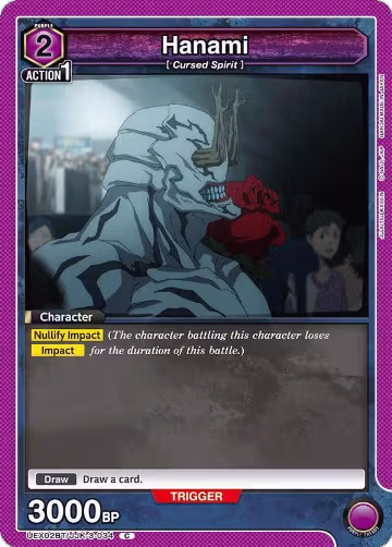 Hanami (034) (UEX02BT/JJK-3-034), UEX02BT: Jujutsu Kaisen Vol.2 — Union Arena card price