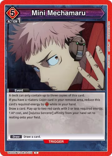 Mini Mechamaru (UEX02BT/JJK-3-072), UEX02BT: Jujutsu Kaisen Vol.2 — Union Arena card price