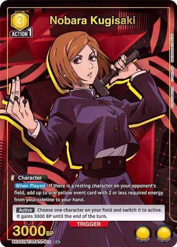 Nobara Kugisaki (002) (U*) (UEX02BT/JJK-2-002), UEX02BT: Jujutsu Kaisen Vol.2 — Union Arena card price