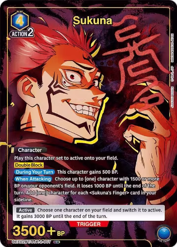 Sukuna (007) (U*) (UEX02BT/JJK-2-007), UEX02BT: Jujutsu Kaisen Vol.2 — Union Arena card price