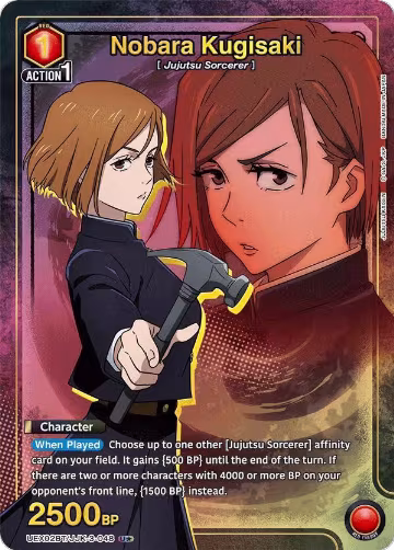 Nobara Kugisaki (048) (U*) (UEX02BT/JJK-3-048), UEX02BT: Jujutsu Kaisen Vol.2 — Union Arena card price