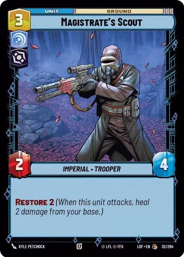 Magistrate's Scout (032/264), Legends of the Force — Star Wars card price