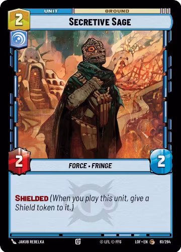 Secretive Sage (061/264), Legends of the Force — Star Wars card price