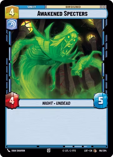 Awakened Specters (066/264), Legends of the Force — Star Wars card price