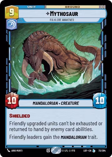 Mythosaur - Folklore Awakened (073/264), Legends of the Force — Star Wars card price