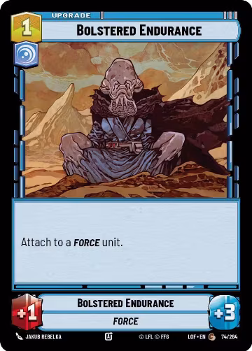 Bolstered Endurance (074/264), Legends of the Force — Star Wars card price