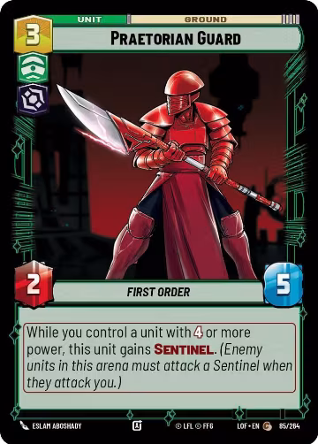 Praetorian Guard (085/264), Legends of the Force — Star Wars card price