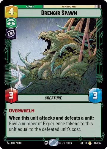 Drengir Spawn (086/264), Legends of the Force — Star Wars card price