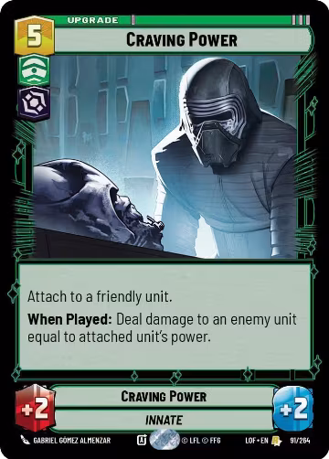 Craving Power (091/264), Legends of the Force — Star Wars card price