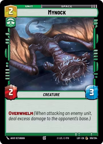 Mynock (109/264), Legends of the Force — Star Wars card price