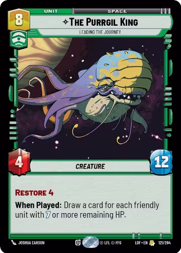 The Purrgil King - Leading The Journey (121/264), Legends of the Force — Star Wars card price