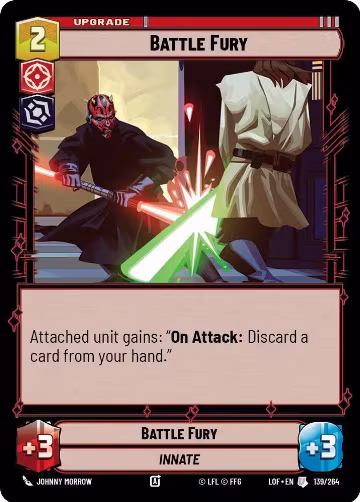 Battle Fury (139/264), Legends of the Force — Star Wars card price