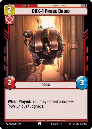 DRK-1 Probe Droid (155/264), Legends of the Force — Star Wars card price