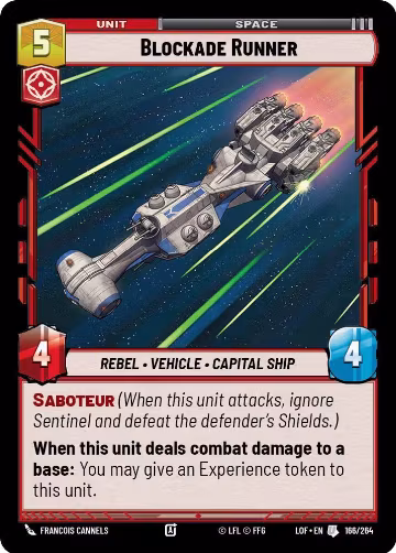 Blockade Runner (166/264), Legends of the Force — Star Wars card price