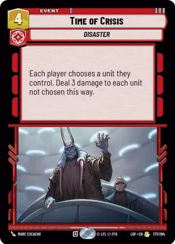 Time of Crisis (177/264), Legends of the Force — Star Wars card price