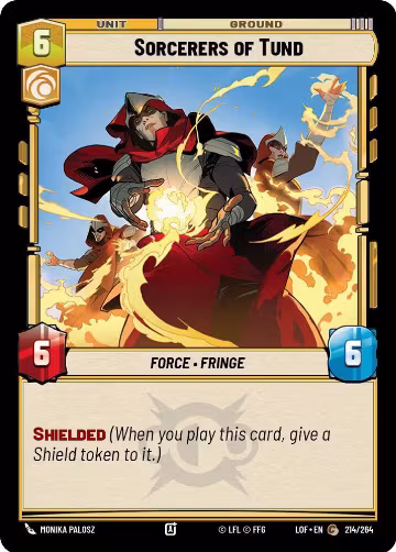 Sorcerers of Tund (214/264), Legends of the Force — Star Wars card price