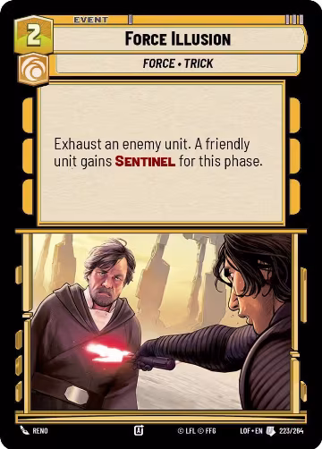 Force Illusion (223/264), Legends of the Force — Star Wars card price