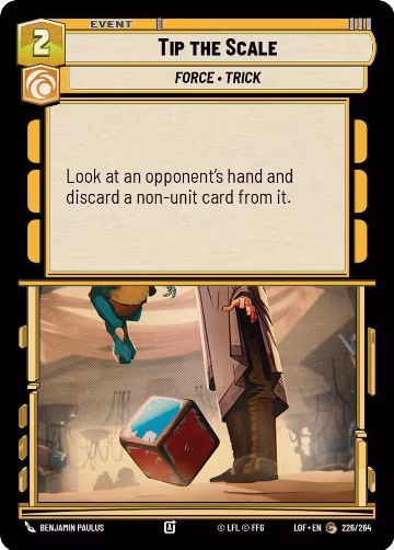 Tip the Scale (226/264), Legends of the Force — Star Wars card price