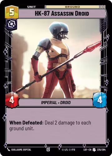 HK-87 Assassin Droid (235/264), Legends of the Force — Star Wars card price