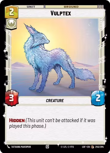 Vulptex (245/264), Legends of the Force — Star Wars card price