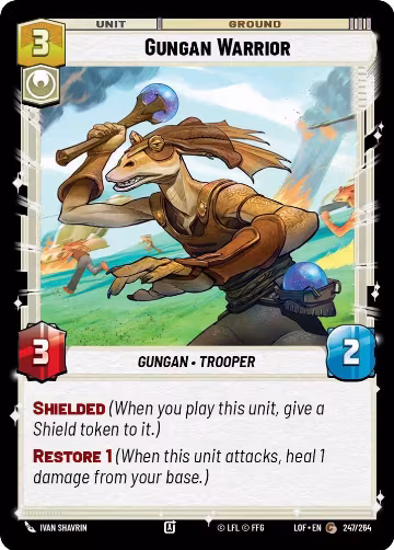 Gungan Warrior (247/264), Legends of the Force — Star Wars card price