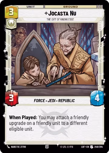 Jocasta Nu - The Gift of Knowledge (248/264), Legends of the Force — Star Wars card price