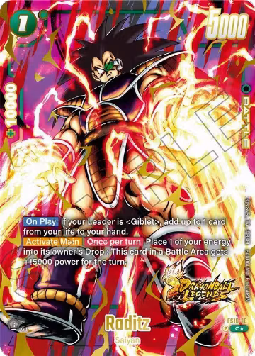 Raditz (Bonus Pack Alternate Art) (FS10-16), Starter Deck 10: Giblet — DB Fusion card price