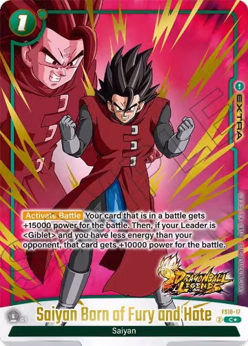 Saiyan Born of Fury and Hate (Bonus Pack Alternate Art) (FS10-17), Starter Deck 10: Giblet — DB Fusion card price
