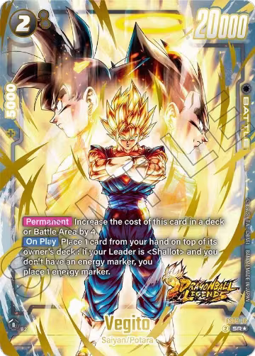 Vegito (Bonus Pack Alternate Art) (FS09-16) — card price