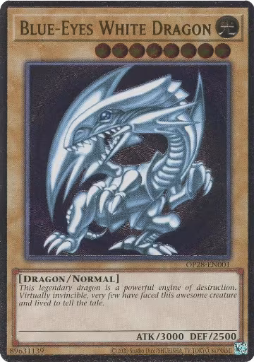 Blue-Eyes White Dragon (OP28-EN001) — card price